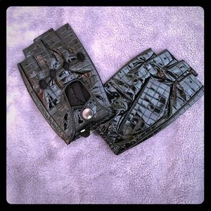 100% Yiseven Genuine Leather Fingerless Gloves